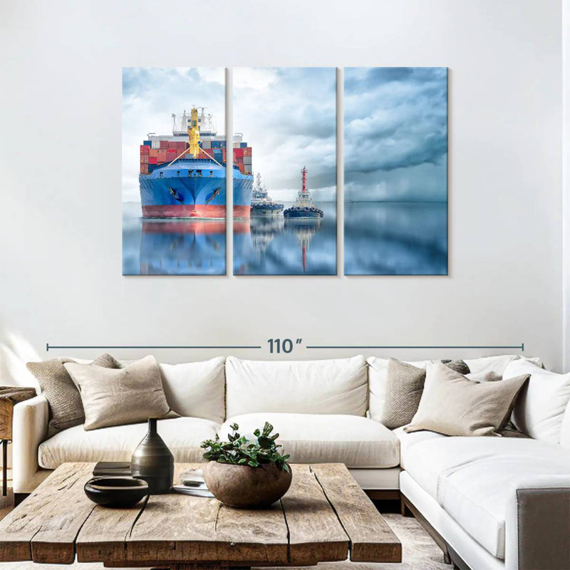 Mehar Container Cargo Ship, 48" H x 74" W