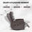 Heat Massage Manual Recliner Chair With Rocker And Swivel-615146777