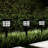Solar Matte Black Solar Powered Integrated LED Pathway Light Pack