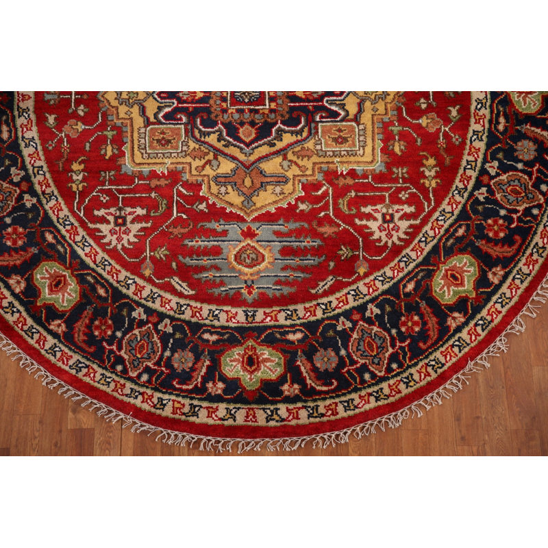 Tapis à motif géométrique rond 8x8