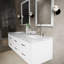 Meuble-lavabo double l 60 po x P 22 po Castor-104786947