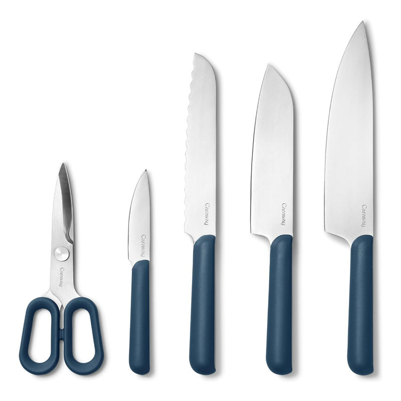Caraway 5Pc Knife Set, Navy