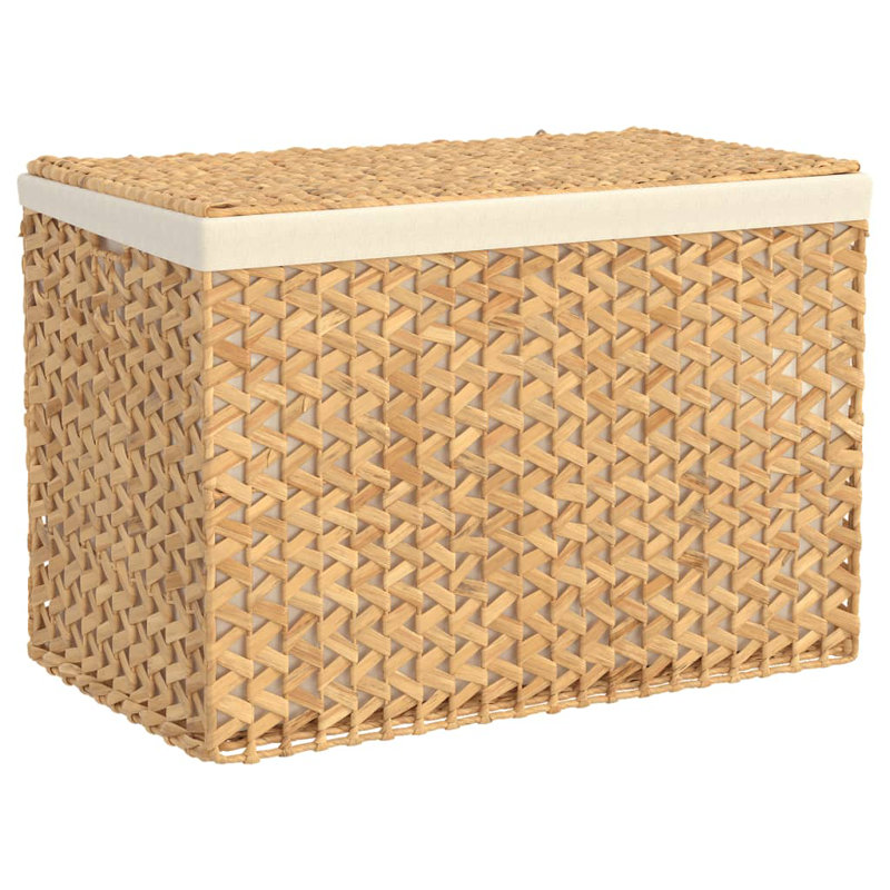 Laundry Basket with 3 Sections Water Hyacinth