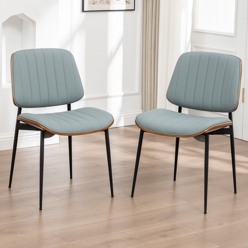 Chaises de salle à manger rembourrées Orise, Bleu