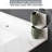 White Sintered Stone Bathroom Vanity Top 37 Inch With 4" Backsplash And Pre-Drilled Faucet Socket For 37" Rectangular Basin