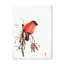 Bouvreuil rouge sur une branche - peinture sur toile-59710496-59710497