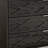 Black Wood Grain 3-Drawer Nightstand With Silver Legs,Contemporary  Bedside Table