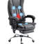 Fauteuil chauffant réglable à 6 points avec repose-pieds rétractable, chauffant, bleu foncé minuit, chauffant, réglable, inclinable 135