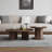 Black walnut round simple coffee table combination