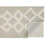 Tapis géométrique rectangulaire en laine touffeté à la main gris / ivoire Keori-2083390897