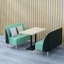 Banc simple et luxueux en similicuir