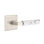 Emtek Select Privacy Interior Mortise w/ Quincy Rosette & L-Square Stem, Light Terrazzo Lever