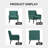 Tufted Upholstered Wide Back Armchair-582471464