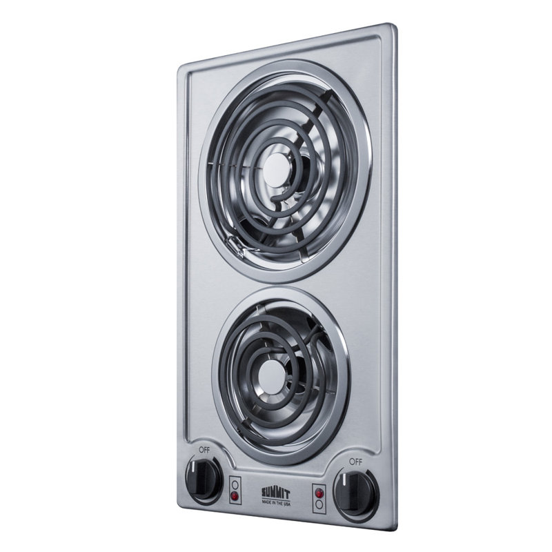 Summit Appliance Electric Cooktop, Stainless Steel