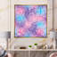 Violet et mauve abstrait avec étincelles - Impression sur toile-67444450-67444455