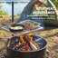 Barbecue pivotant, grille de cuisson réglable à 360 °
