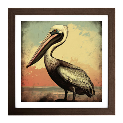Pelican Retro No.1 - Framed Print