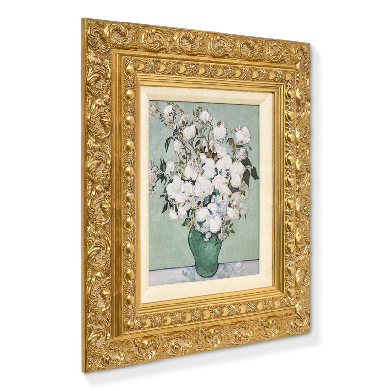 «Roses encadrées sur bois» par Vincent Van Gogh, reproduction