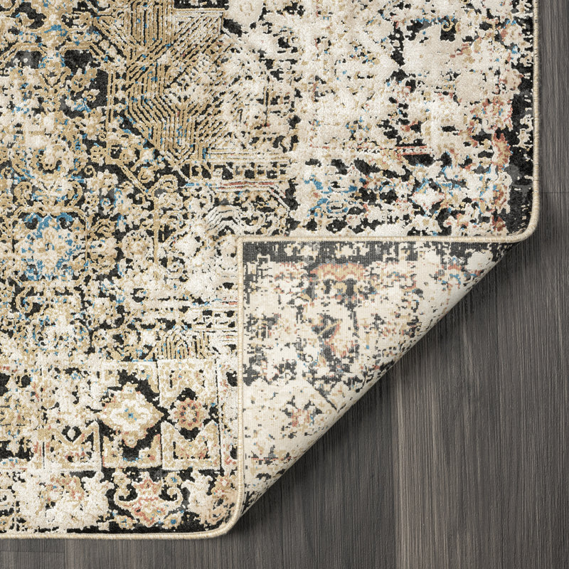 Lydian Area Rug in Earth Tones, Rectangle 5'3" x 7'7"