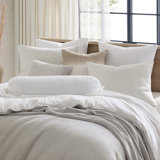 Ribbed Traditional Microfiber / Polyester Ribbed Duvet Cover Set