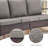 Bobra Patio Rattan Outdoor Wicker Sofa With Ottomans And Cushions-429927343