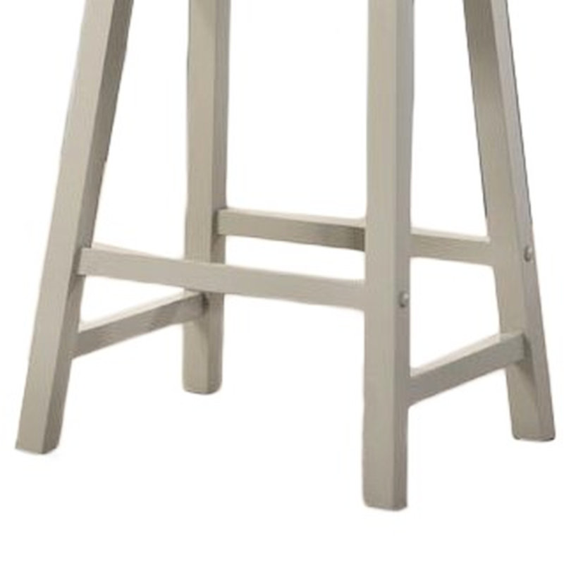 De 2 chaises ergonomiques à hauteur de comptoir - gris, sans dossier, structure en bois massif, siège en panneau de particules, installation rapide, repose-pieds de 4 po, pieds évasés, tabourets sans dossier gris, assemblage facile, pieds et repose-pieds