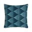 Scala 22" Cotton Velvet Fabric Blue Throw Pillow-325163969