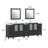  Modern 96" Double Bathroom Vanity Set with Mirror-27042792