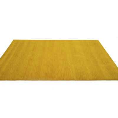 Tapis Gabbeh tissé à la main Vizzapu, 100% laine, de couleur unie, résistant à la décoloration et aux taches, durable, toutes tailles, fabriqué en Inde.