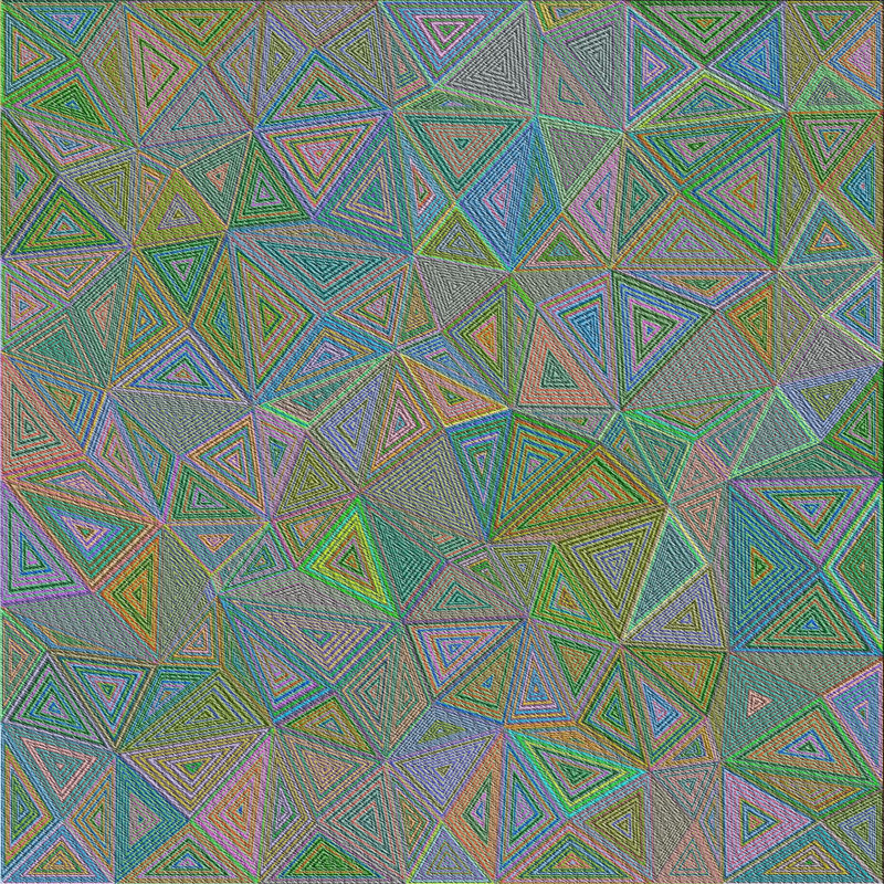 Tapis vert à motif géométrique Schaper, Carré 6 pi