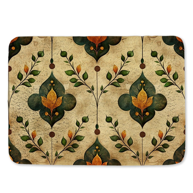 Daryosh Microfiber / Microsuede Non-Slip Bath Mat, 17" W x 24" L