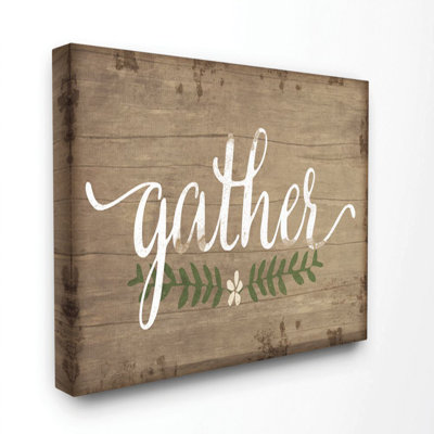 " Gather Textured Family Word "