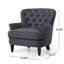 Fauteuil club + repose-pieds