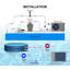 Chauffe-piscine électrique 27 000 BTU