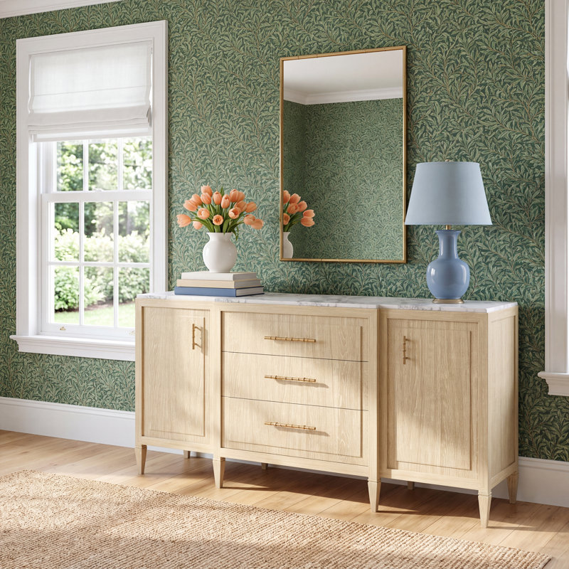 Eave Credenza With Stone Top