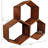 Ancha Hexagon Outdoor Cold-Rolled Steel Firewood Log Rack Set