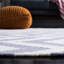 Tapis mauve / ivoire en laine et coton tissé à la main Emek-1540737111