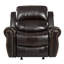 Fauteuil inclinable oscillant standard en similicuir de 43,25 po de largeur