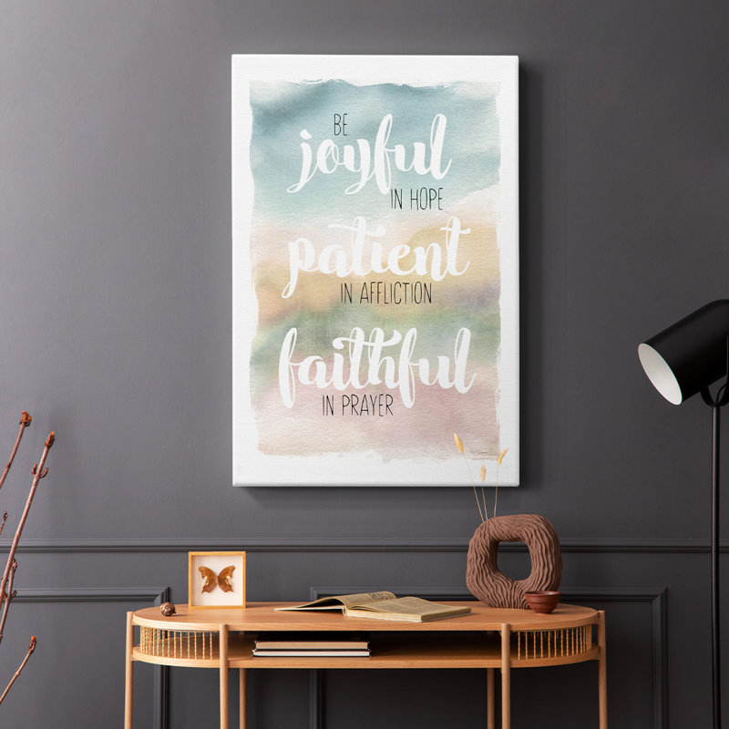 Soyez joyeux - Cavas enveloppés de galerie, H 27 po x l 18 po