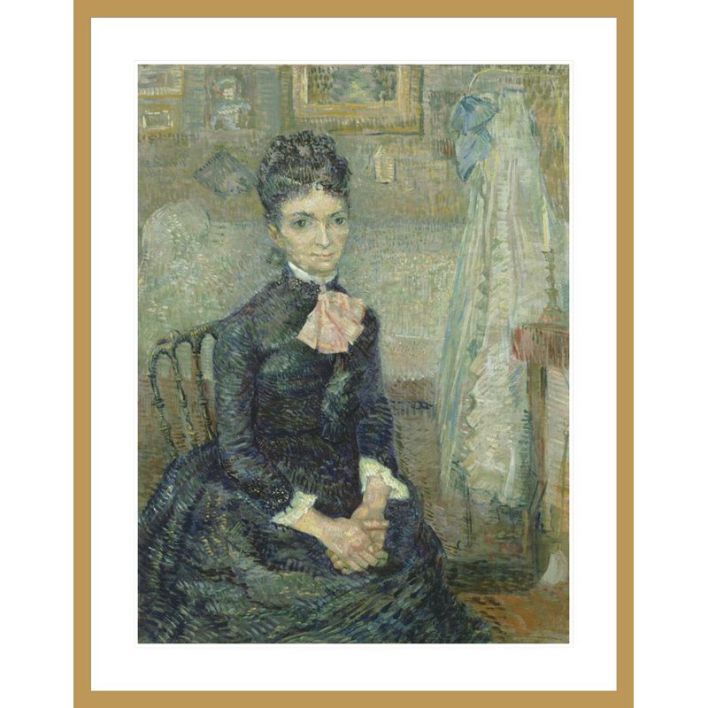 Portrait de Léonie Rose Charbuy-Davy par Vincent van Gogh, impression giclée encadrée, H 41,5 po x l 32,83 po