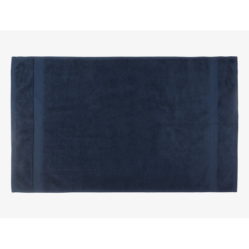 Chyrisse Cotton Feather Touch Quick Dry 900 GSM Bath Mat,  20" x 33", Insignia Blue