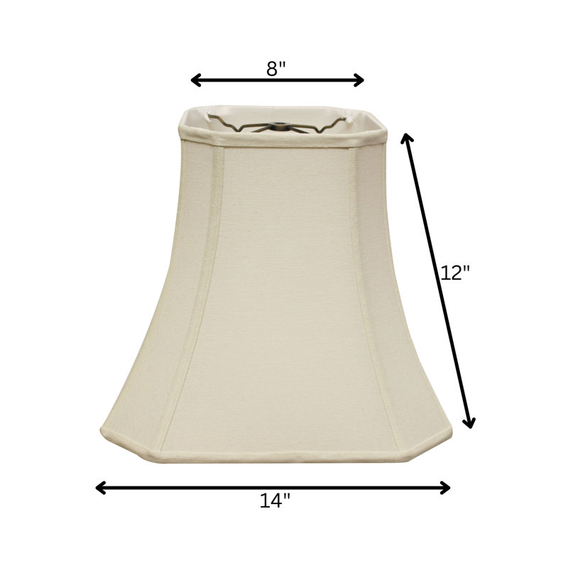 Abat-jour cloche en lin 12 "(araignée), Naturel, H 12 po x l 14 po x P 14 po