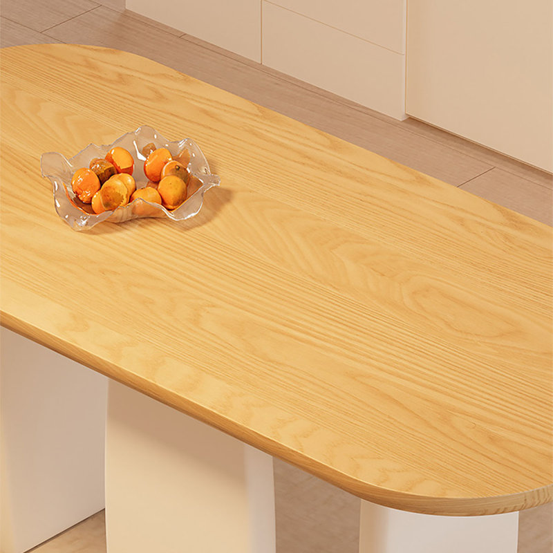 Table de salle à manger en frêne blanc - robuste et élégante, H 29,5 po x L 63 po x l 27,6 po