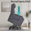 Fauteuil large en velours 27,6 po Rajiya
