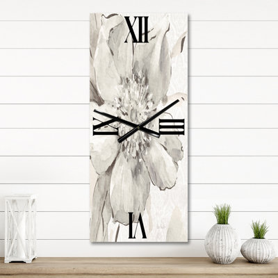 Horloge murale Indigold - pivoines grises III