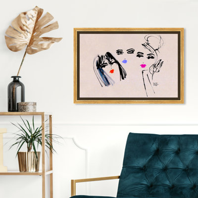 " Denise Elnajjar Lipstick Gals " by Oliver Gal Painting Print