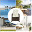 Fauteuil à bascule inclinable avec coussins ajustable auto-jardin porche Jerrod