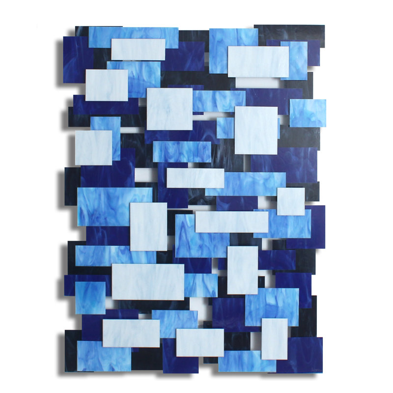 Jamming Glass And Metal Wall Sculpture