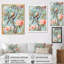 Minimalisme, oiseau sur fleurs III, impression sur toile-1533586356-1533586357