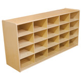 20 Compartment Manufactured Wood Cubby
